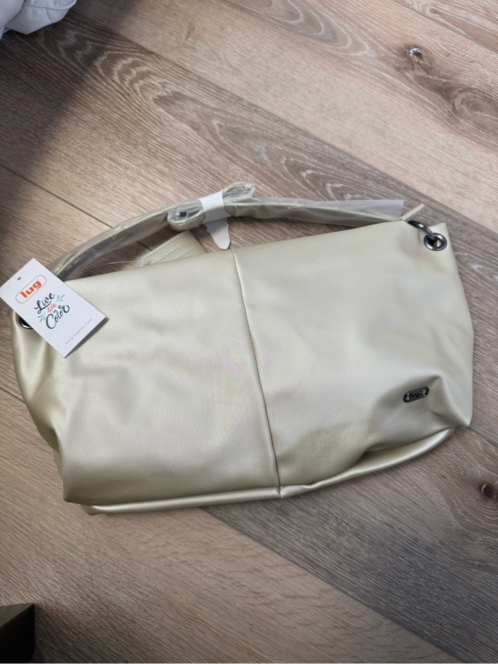 NWT Lug Half Plunge Satin Luxe VL Crossbody Bag